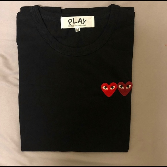 comme de garcon double heart